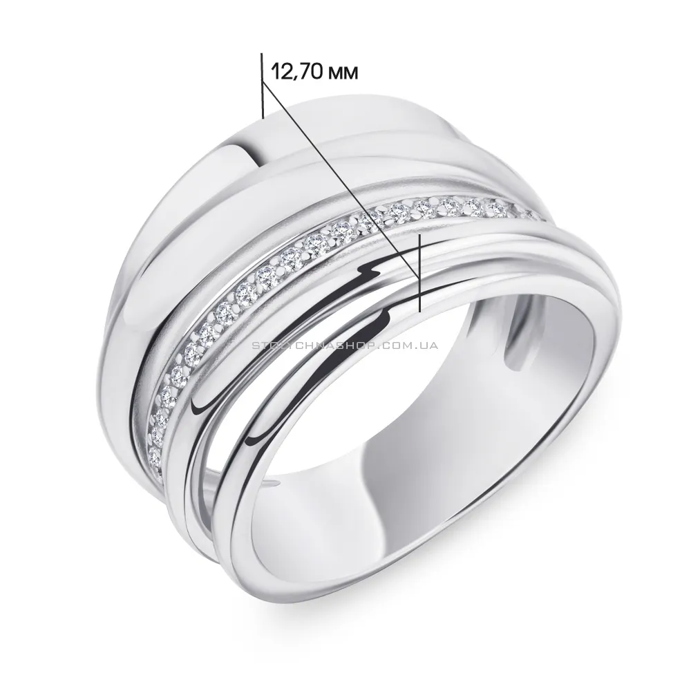 Серебряное кольцо с фианитами (арт. 7501/5098)