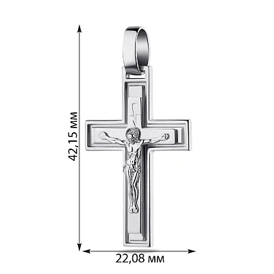 Срібний хрестик "Розп'яття" (арт. 7504/3324-Р)