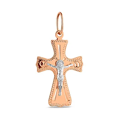 Золотой крестик с распятием (арт. 517001)