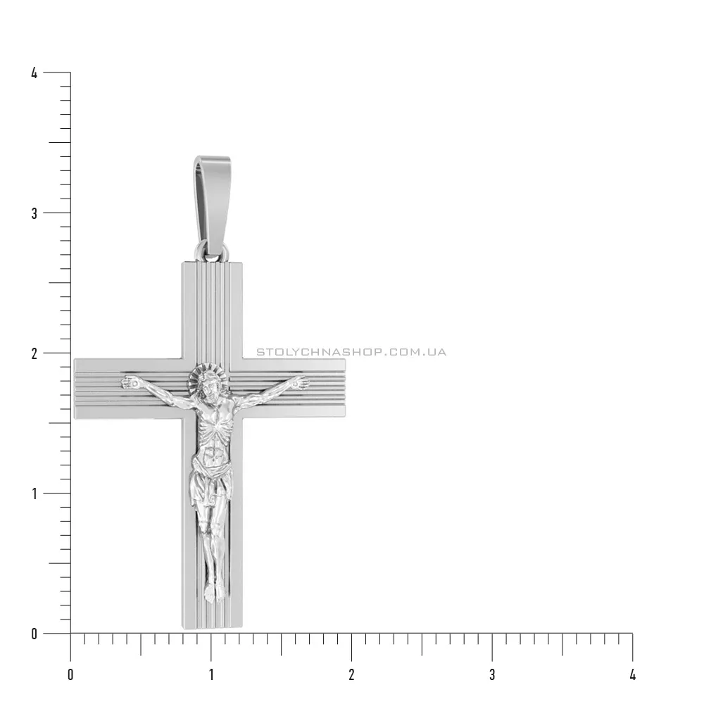 Серебряный крестик с распятием  (арт. Х501360)
