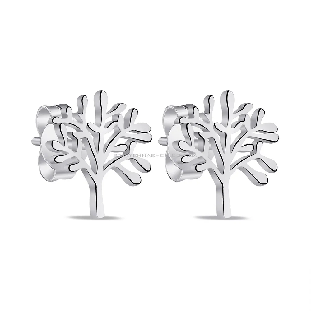 Сережки-пусети зі срібла Дерево життя  (арт. 7518/6572) - цена
