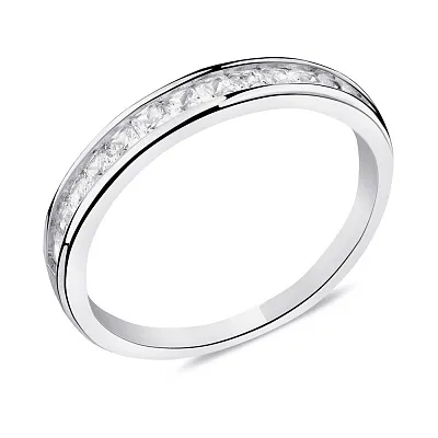 Серебряное кольцо с дорожкой из фианитов (арт. 7501/6200)