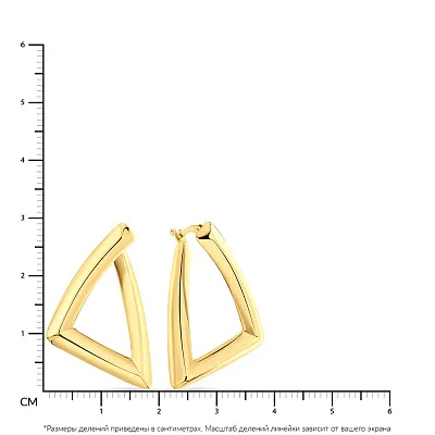 Золоті сережки Francelli в формі геометричної фігури  (арт. е108926ж)