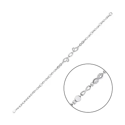 Срібний браслет з фіанітами  (арт. 7509/4032)