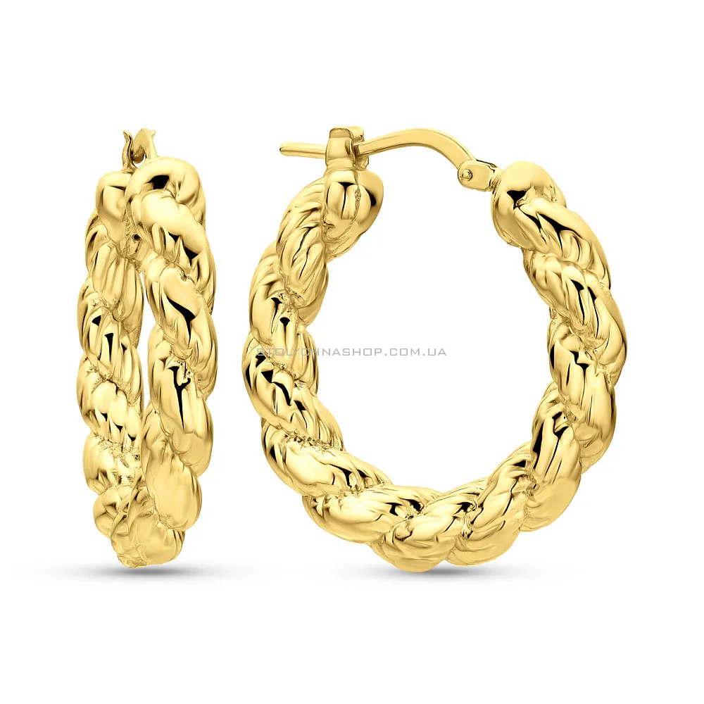 Золоті сережки Francelli в жовтому кольорі металу (арт. 109752/25ж)