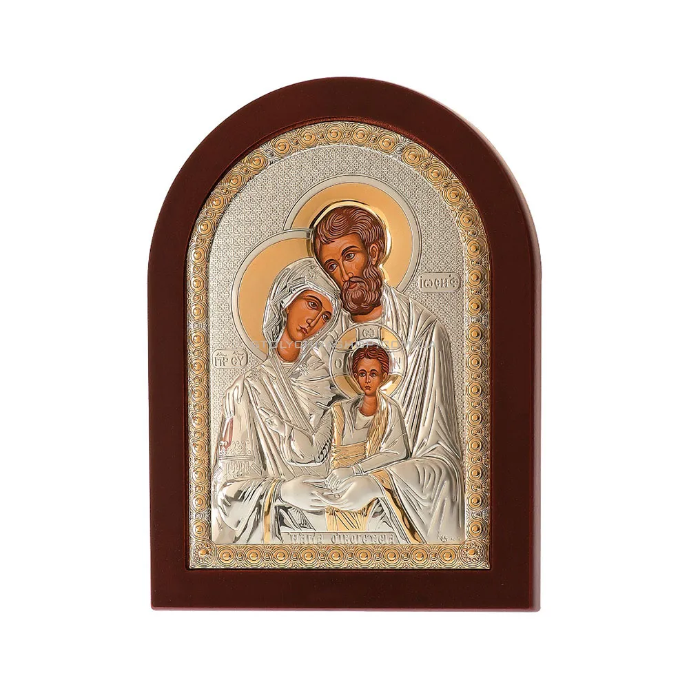 Икона серебряная "Святое Семейство" (140х100 мм) (арт. MA/E1105DX)