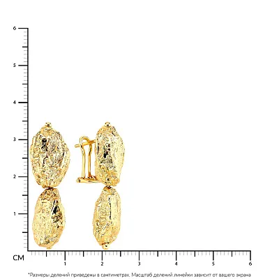Золотые сережки Francelli  (арт. 108213ж)