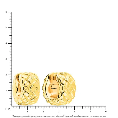 Сережки Francelli из желтого золота (арт. 101961ж)
