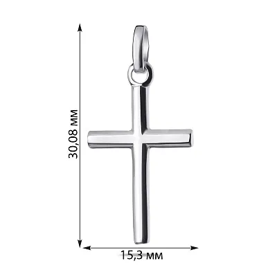 Серебряная подвеска-крестик (арт. 7503/2898)