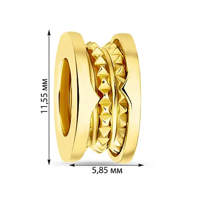 Шарм из желтого золота (арт. 424442ж)