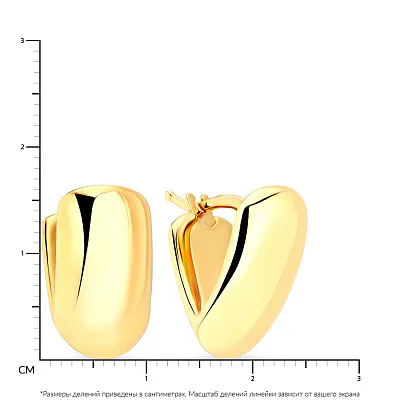 Сережки з жовтого золота Francelli (арт. е105946ж)