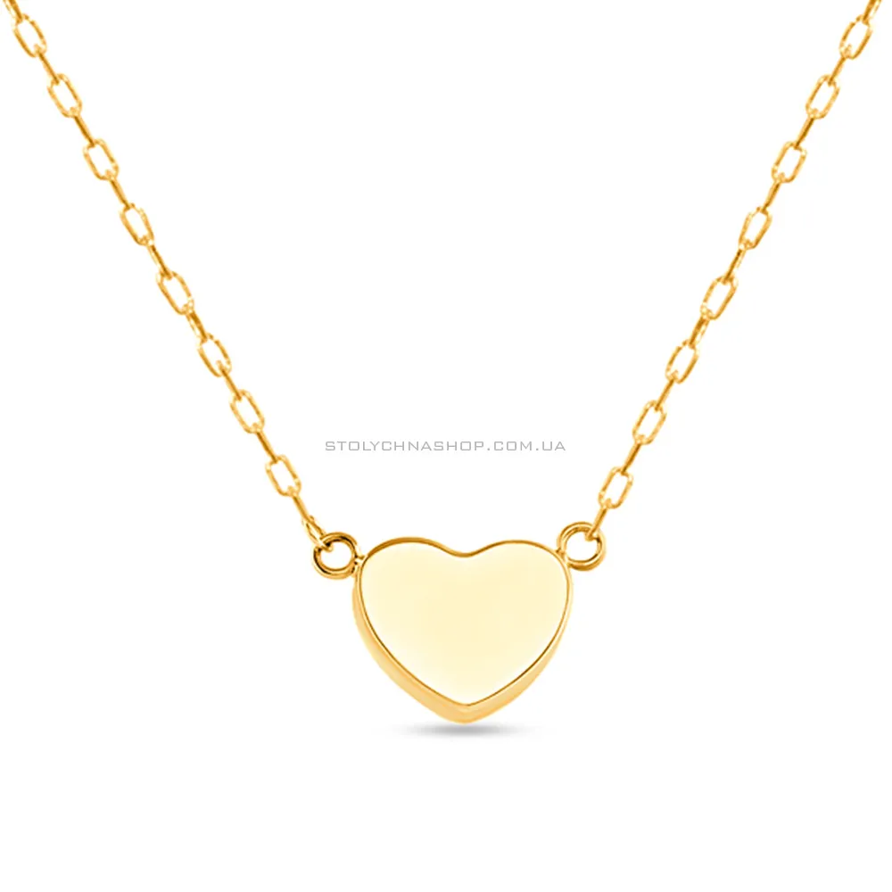 Колье золотое с сердечком (арт. 351527ж)