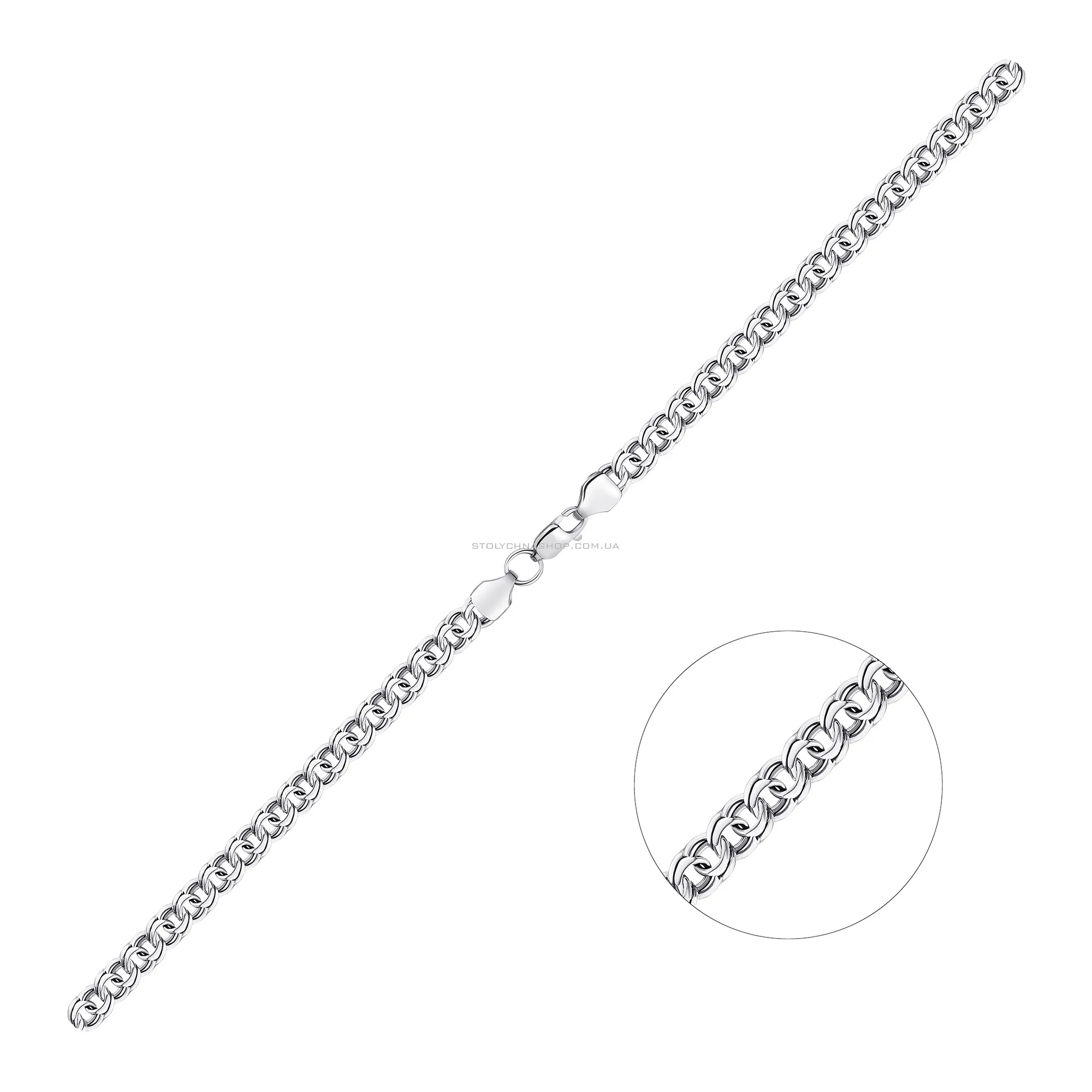 Серебряная цепочка плетения Бисмарк (арт. 7908/5122/1) - цена