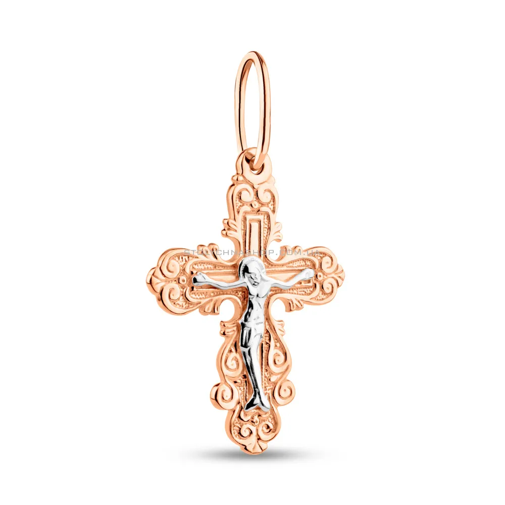 Золотой крестик с распятием (арт. 501062) - цена