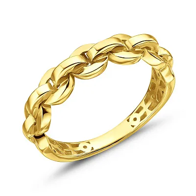 Кольцо из желтого золота Звенья (арт. 150804ж)