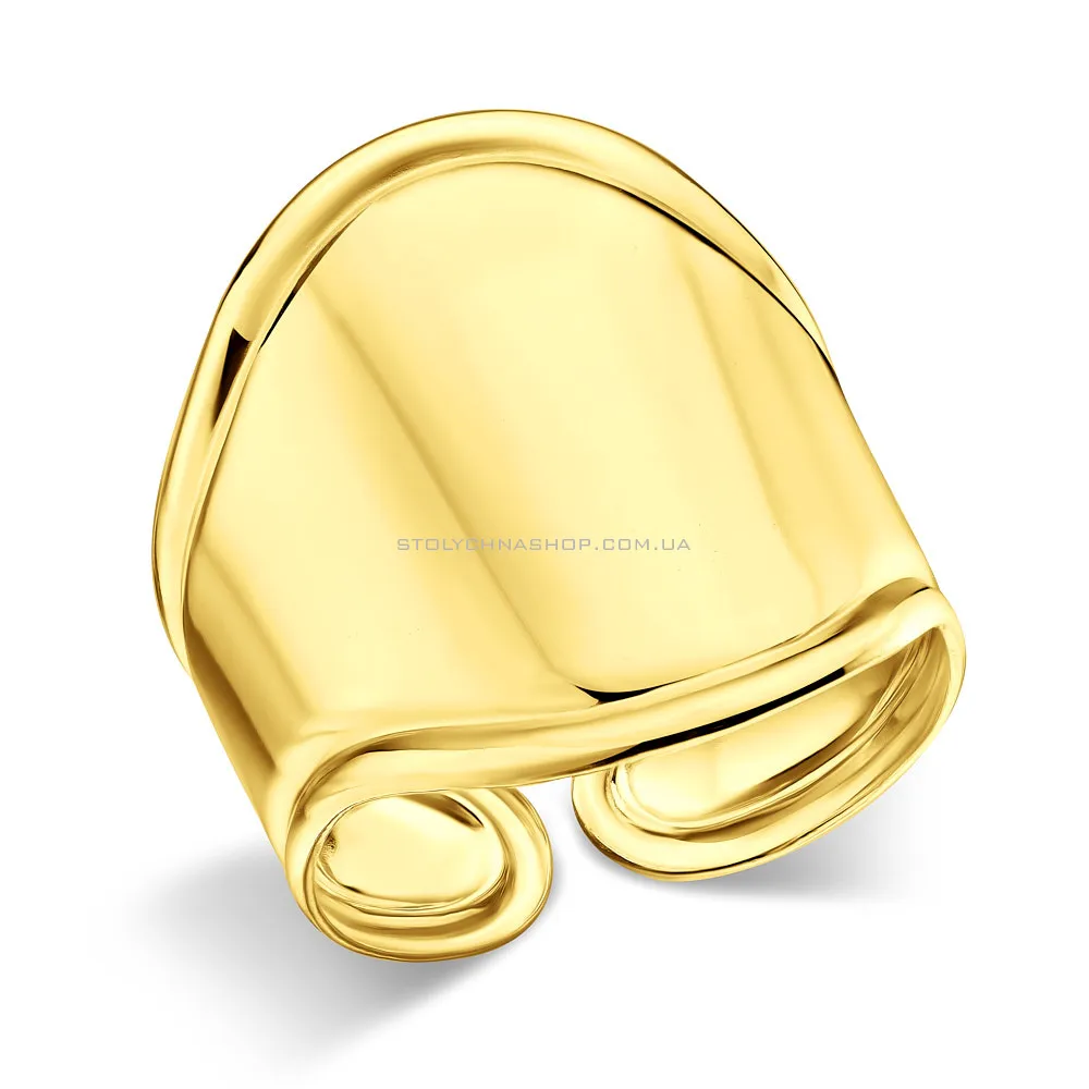 Массивное кольцо из желтого золота (арт. 156270ж) - цена