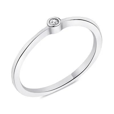 Серебряное кольцо с фианитом (арт. 7501/6309)