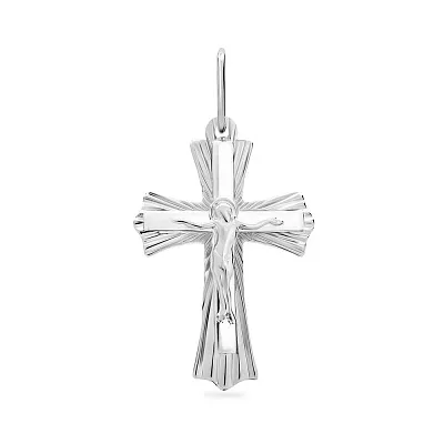 Православний хрестик зі срібла  (арт. Х505982)