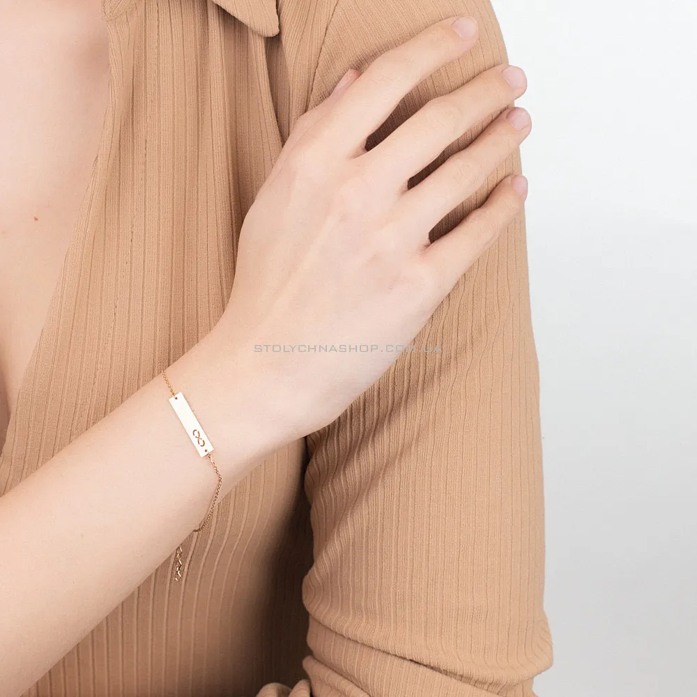 Золотий жіночий браслет на руку (арт. 324032) - 2 - цена