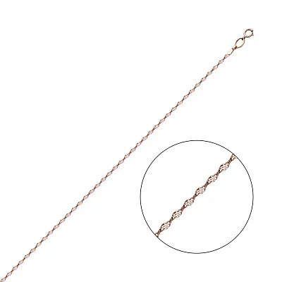 Золотий браслет з родіюванням плетіння Ребекка (арт. 318002р)