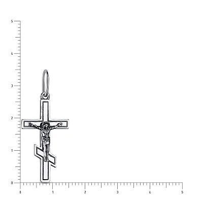 Серебряный крестик с распятием (арт. 7904/35504-ч)