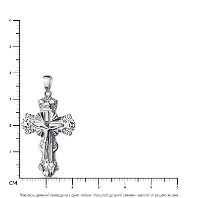 Серебряный крестик с распятием  (арт. 7504/3581)