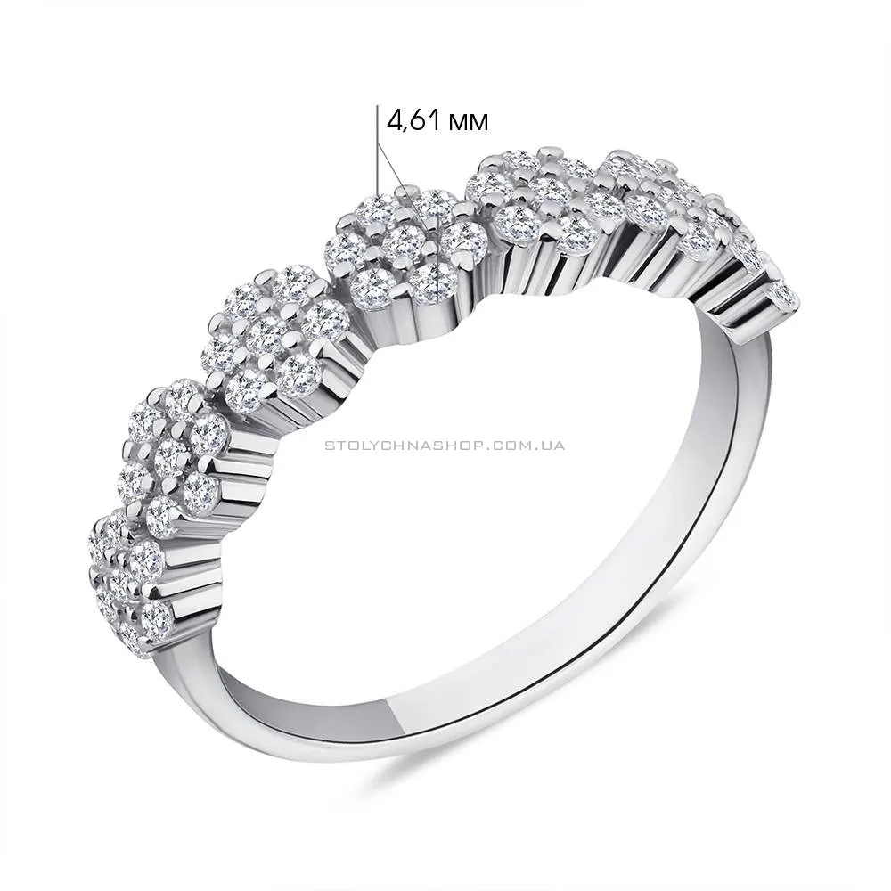 Серебряное кольцо с фианитами (арт. 7501/5350) - 2 - цена