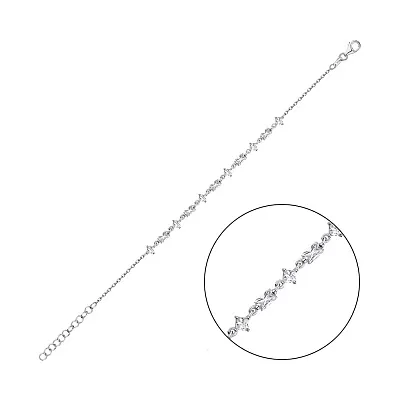 Серебряный браслет с фианитами (арт. 7509/3882)