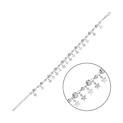 Срібний браслет з підвісками (арт. 7509/2520)