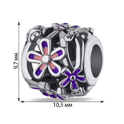 Шарм зі срібла з емаллю (арт. 7903/3365ефр)
