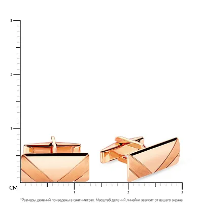 Запонки из красного золота (арт. 210086м)