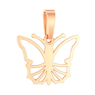 Золотая подвеска «Бабочка» (арт. 440487)
