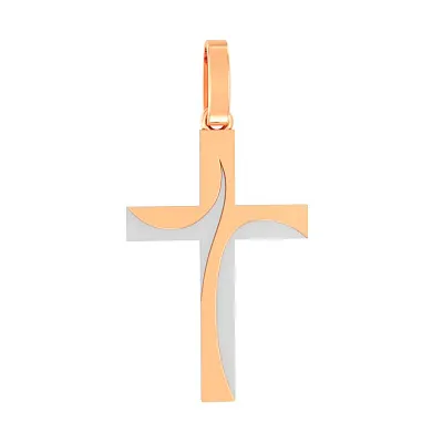 Золотой крестик без камней  (арт. 440758)