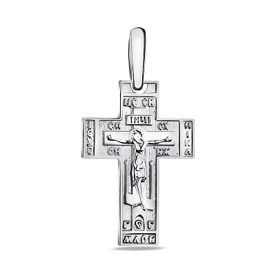 Серебряный крестик без камней (арт. 7504/7468.10)