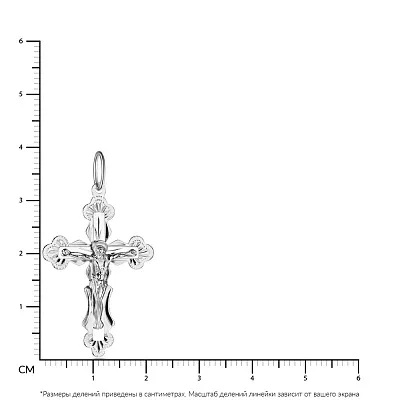 Православний хрестик зі срібла  (арт. Х522102)