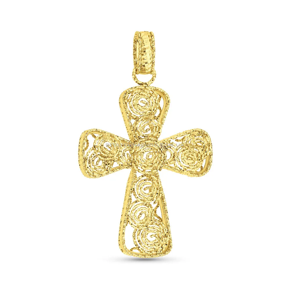 Крестик Francelli из желтого золота (арт. 424848ж) - цена