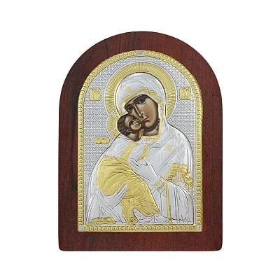 Икона из серебра "Божья Матерь Владимирская" (200х150 мм) (арт. AR-4/011AG/R)