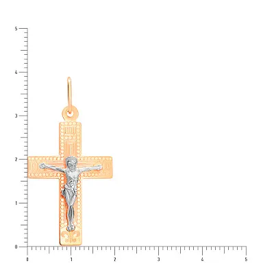 Золотий натільний хрестик "Розп'яття" (арт. 511901р)