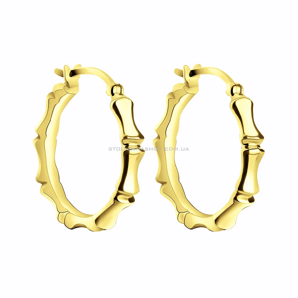 Серьги-кольца из золота (арт. 106725/20ж)