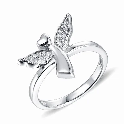 Серебряное кольцо «Ангел» с фианитами (арт. 7501/4267)