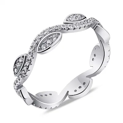 Серебряное кольцо с фианитами  (арт. 7501/6403)
