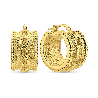 Золотые серьги-кольца Francelli (арт. 109737/20ж)