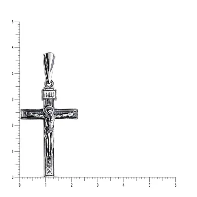 Серебряный нательный крестик &quot;Распятие Христово&quot; (арт. 7904/3482-ч)