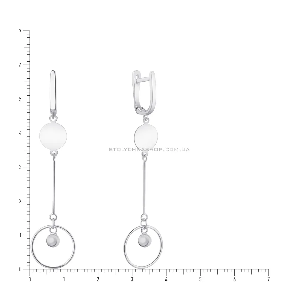 Срібні сережки Trendy Style з підвісками (арт. 7502/3768)