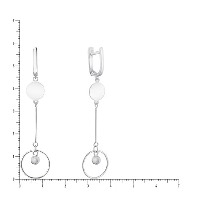 Серебряные серьги Trendy Style с подвесками (арт. 7502/3768)