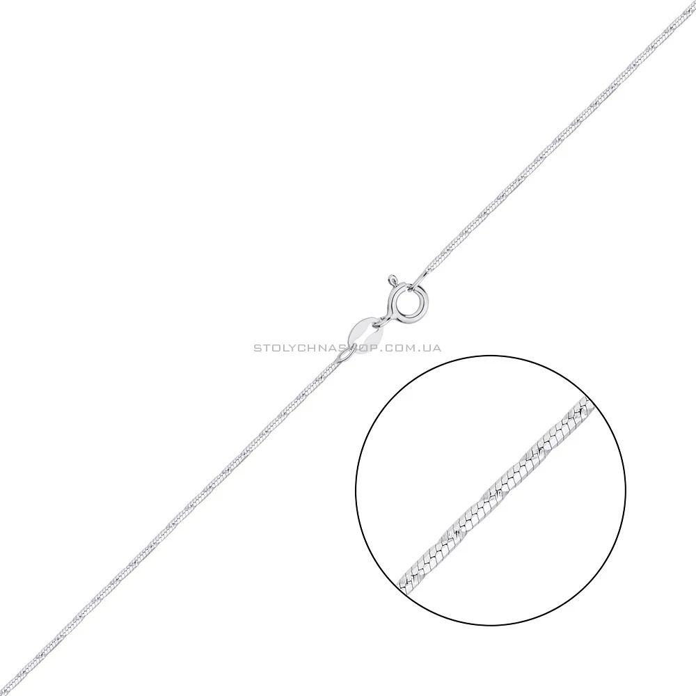 Серебряная цепочка плетения Снейк Алмазный (арт. 0304202а)