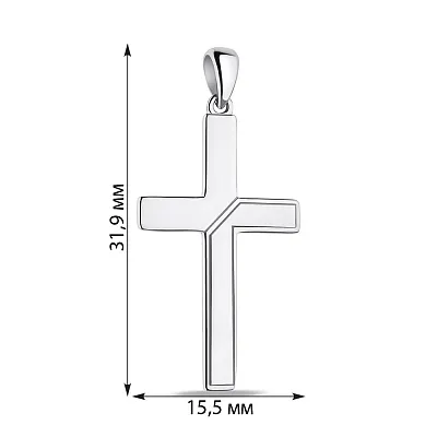 Хрестик зі срібла (арт. 7503/4059)
