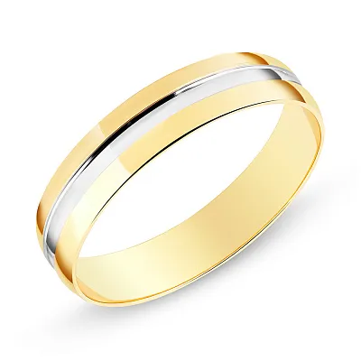 Обручальное кольцо Европейка из комбинированного золота (арт. 239188ж)