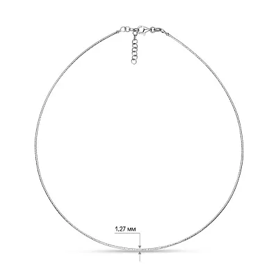 Колье струна Francelli из белого золота  (арт. 351960б)