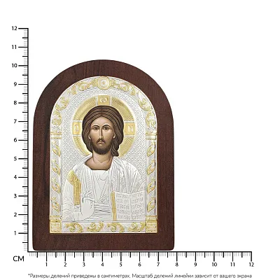 Икона Христос Спаситель (103х75 мм) (арт. AR-2/001AG/R)